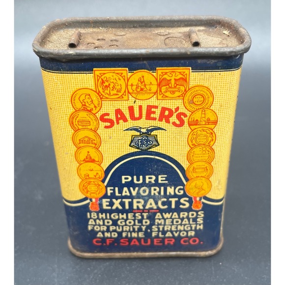The Unbranded Brand Other - Vintage Sauer's Spice Tin - Mace #1 - Advertising